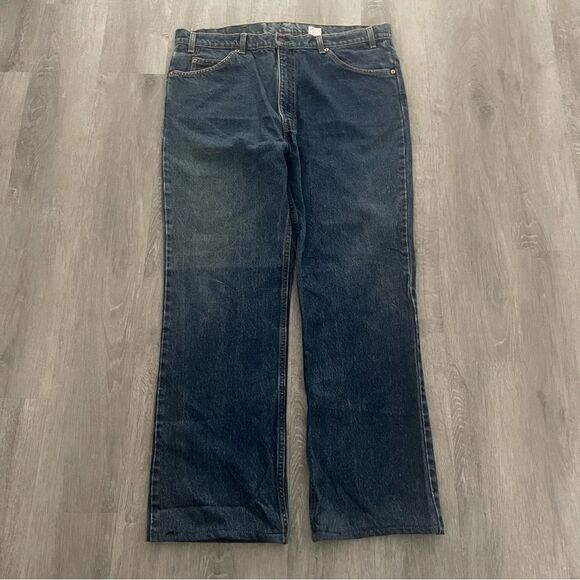 Vintage Levi's 517 Jeans Men's Size 31x29 Blue Denim Orange Tab Made in USA - Picture 3 of 7